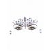 Dazzling Crowned Face Bling Sticker