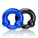 2 Pack Cockringen van Oxballs in Zwart en Blauw 2 Pack Cockringen van Oxballs in Zwart en Blauw