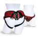 Sportsheets - Korset strap-on harnas - Rood/zwart