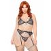 Bra, garter belt and string + Bra, garter belt and string +