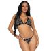 Leg Avenue Domino Bikini Set - Zwart
