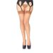 Leg Avenue Transparante Nylon Jarretel Kousen - Tan Leg Avenue Transparante Nylon Jarretel Kousen - Tan