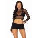 Leg Avenue Fishnet Croptop - Zwart