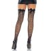 Leg Avenue Visnet Kousen met Strass & Satijnen Strik - Zwart