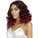 Curly Ombre Long Bob Pruik - Bordeaux