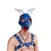 Masker Shaggy Dog Hood - Blauw/Wit