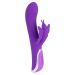 Oplaadbare Rabbit Vibrator met Vlinder - Paars