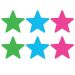 Peekaboos Neon Star 6 x Tepel Stickers