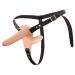 Vibrerende Dubbele  Strap-on - Huidskleur