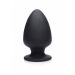 Zwarte Squeezable  Buttplug - Large