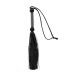 Zwarte Silicone Flogger met Polsbandje