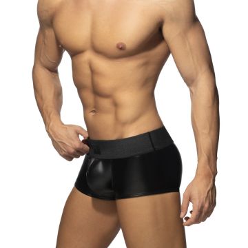 Addicted Cockring Trunk met Rits - Zwart
