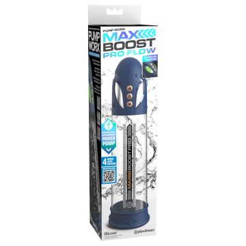 Penispomp Max Boost Pro Flow Blauw