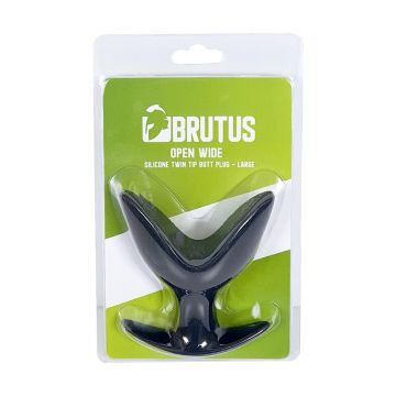 Brutus Siliconen Open Wide Buttplug Twin Tip - M