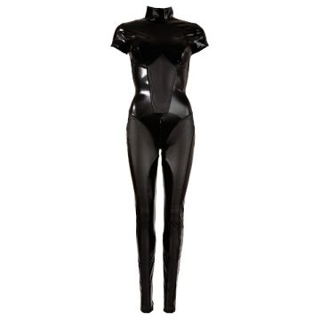 Zwarte Catsuit Met Ritsen