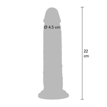 ToyJoy Spuitende Dildo Real Foreskin - 22.5 cm