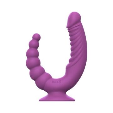 Teazers Dubbele Vibrator met Afstandsbediening - Paars