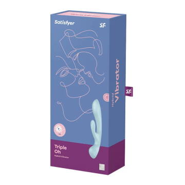 Satisfyer Multi Vibrator Triple Oh - Licht Blauw