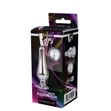 Buttplug Gleaming Love Zilver - Medium