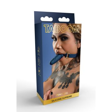 Penis Ball Gag Taboom Silicone Supreme - Blauw