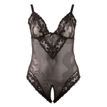 Zwarte kruisloze body