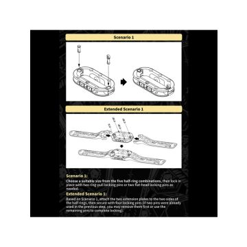 Dungeon Lab E-Stim Ballstretcher Systeem Hyena - Zwart
