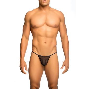 MOB Sheer T-Back Thong - Zwart