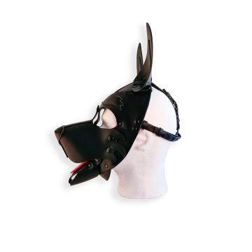 Vegan Pup Hood Masker Zwart - Brutus