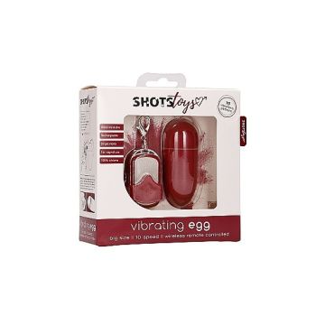 10 Speed Vibrerend Eitje - Rood