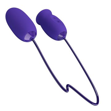 Vibrerend Eitje en Clitoris Stimulator Daisy Youth - Paars