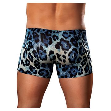 Short Heren Panterprint - Blauw