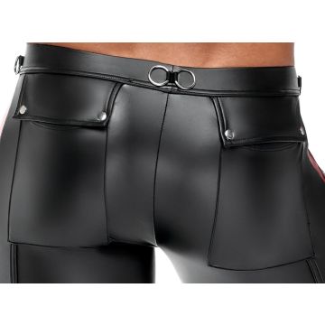 NEK Nauwsluitende Matte Broek - Zwart/Rood