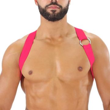 TOF Paris Party Boy Harnas - Neon Roze