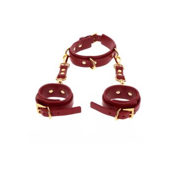 D-Ring Halsband met handboeien - Taboom