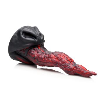 Creature Cocks Silicone Dildo Dragon Tongue - Rood/Zwart