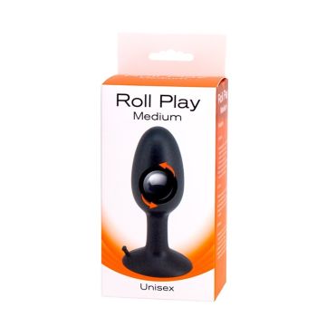 Roll Play Buttplug met Binnenbal - M