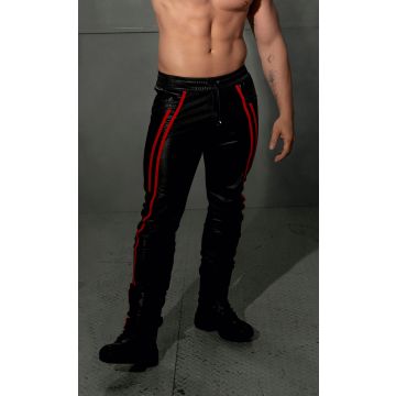 ROK Rebel Two Stripes Broek - Zwart/Rood