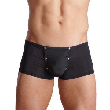Heren short met drukknopen - zwart