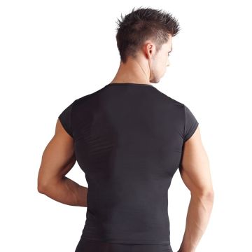 Heren Shirt met Drukknoopjes - Zwart