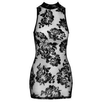 Noir Handmade Mouwloze Korte Jurk - Zwart
