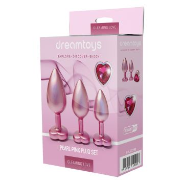 Buttplug Set Pearl Pink - Roze