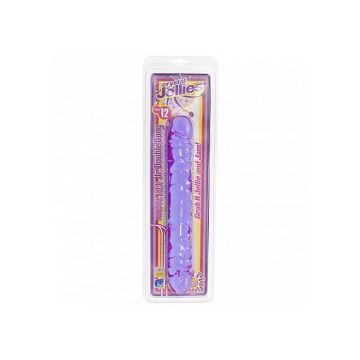 Paarse Crystal Jellies dubbele dildo 