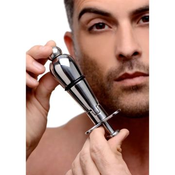 XR Brands Petite Vergrendelbare Buttplug - RVS