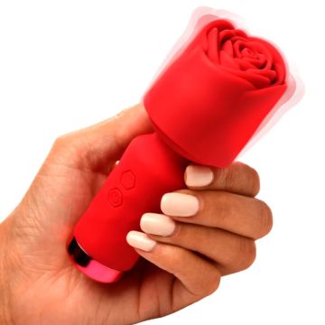 Mini Wand Vibrator Bloomgasm Pleasure Rose Petite - Rood