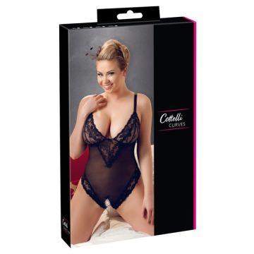 Zwarte kruisloze body