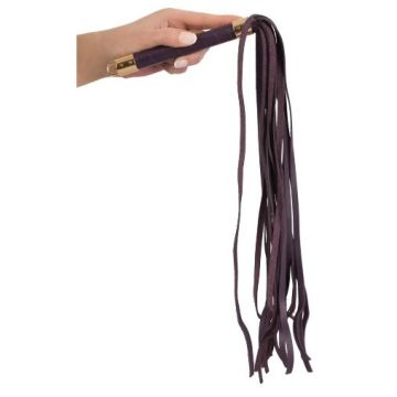 Wild thing by Zado- Echt lederen Flogger- Paars Op=Op