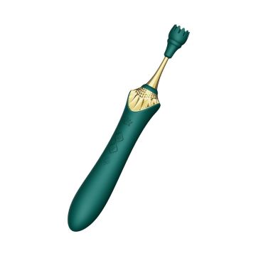 Bess 2 Verwarmende Clitoris Massager met 4 Opzetstukken - Groen