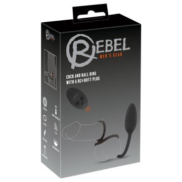 Rebel Cock en Ballring met RC Buttplug