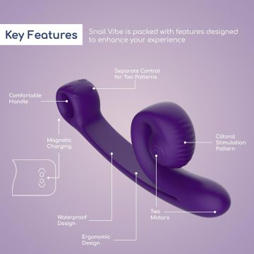 Snail Vibe Curve Vibrator - Paars