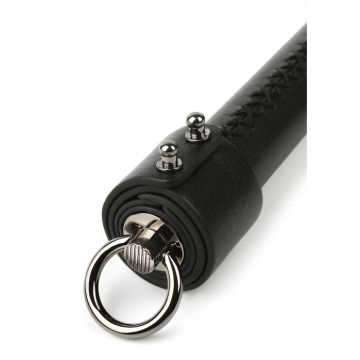 Leren Zweep Zwart - 55 cm